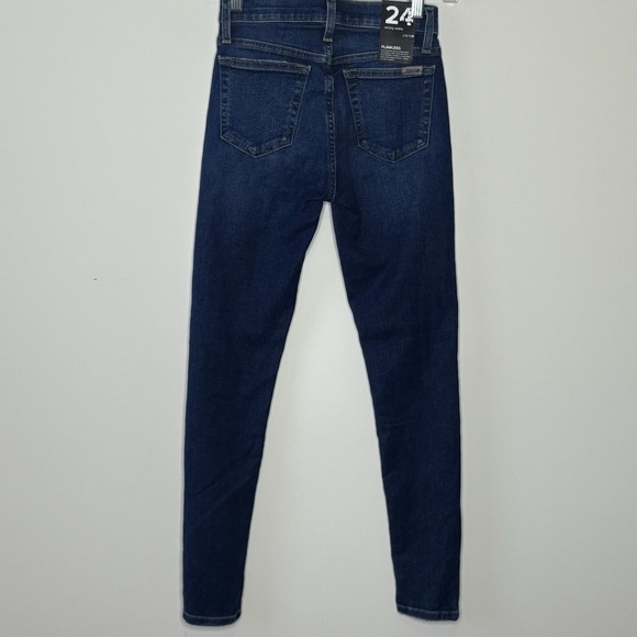 Joe's Jeans Flawless Skinny Ankle Jeans Size 24 Kimbra Wash Distressed Mid Rise - Picture 3 of 13